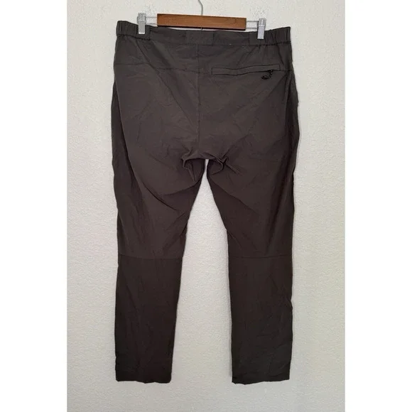 Fjallraven Pants High Coast Hike Trousers Men 36 x 32 Green Khaki Mountain Gorp